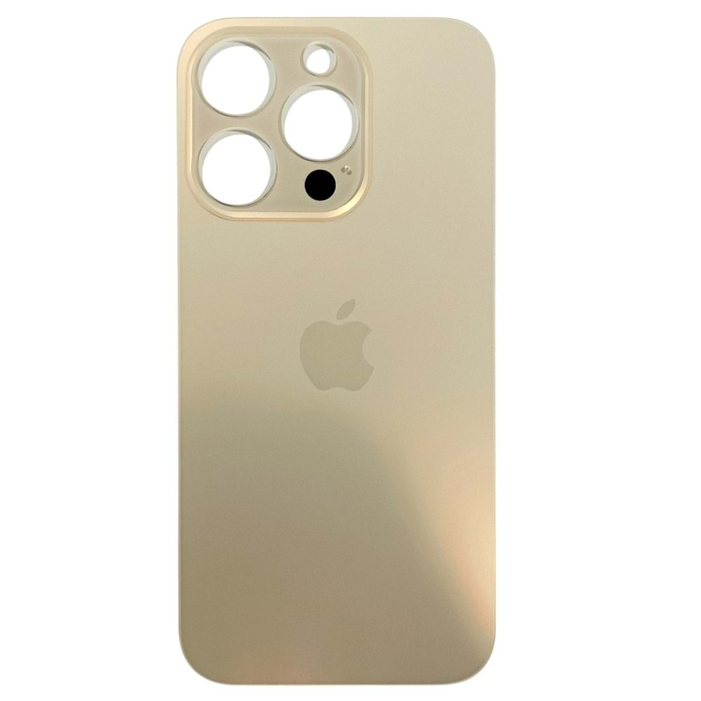 İPHONE 16 PRO ARKA PİL KAPAK ÇÖL GOLD