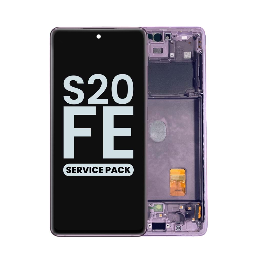 SAMSUNG S20FE - G780 LCD EKRAN ÇITALI PEMBE (TR SERVİS)