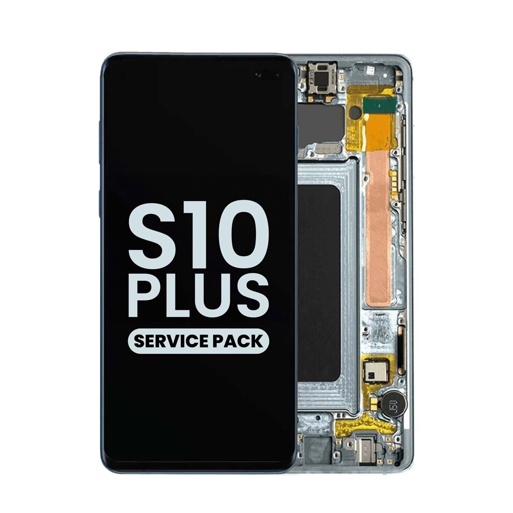 SAMSUNG S10 PLUS - G975 LCD EKRAN ÇITALI MAVİ (TR SERVİS)