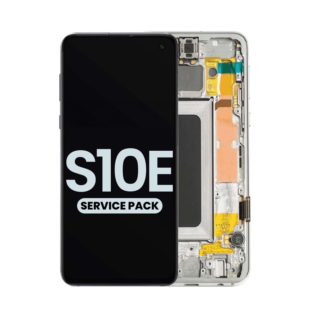 SAMSUNG S10E - G970 LCD EKRAN ÇITALI BEYAZ (TR SERVİS)