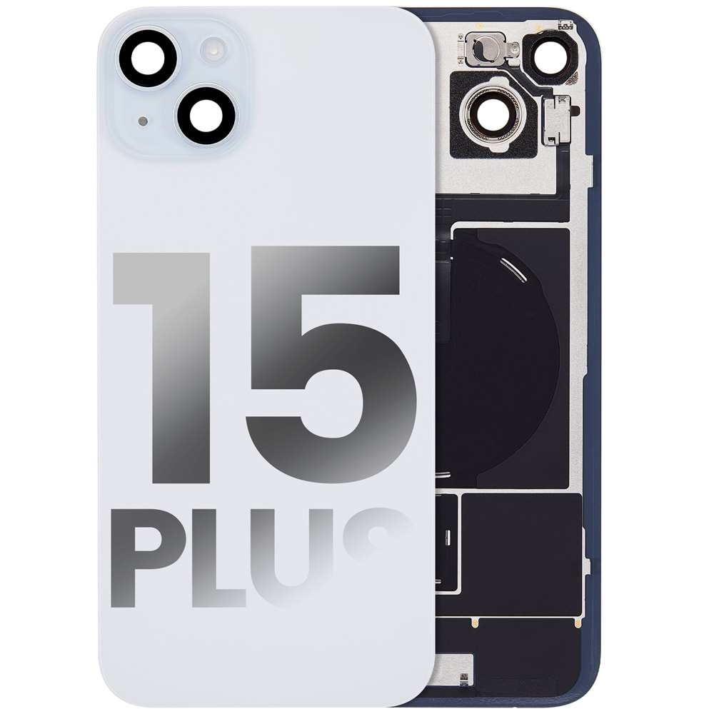 İPHONE 15 PLUS ARKA PİL KAPAĞI FULL BEYAZ