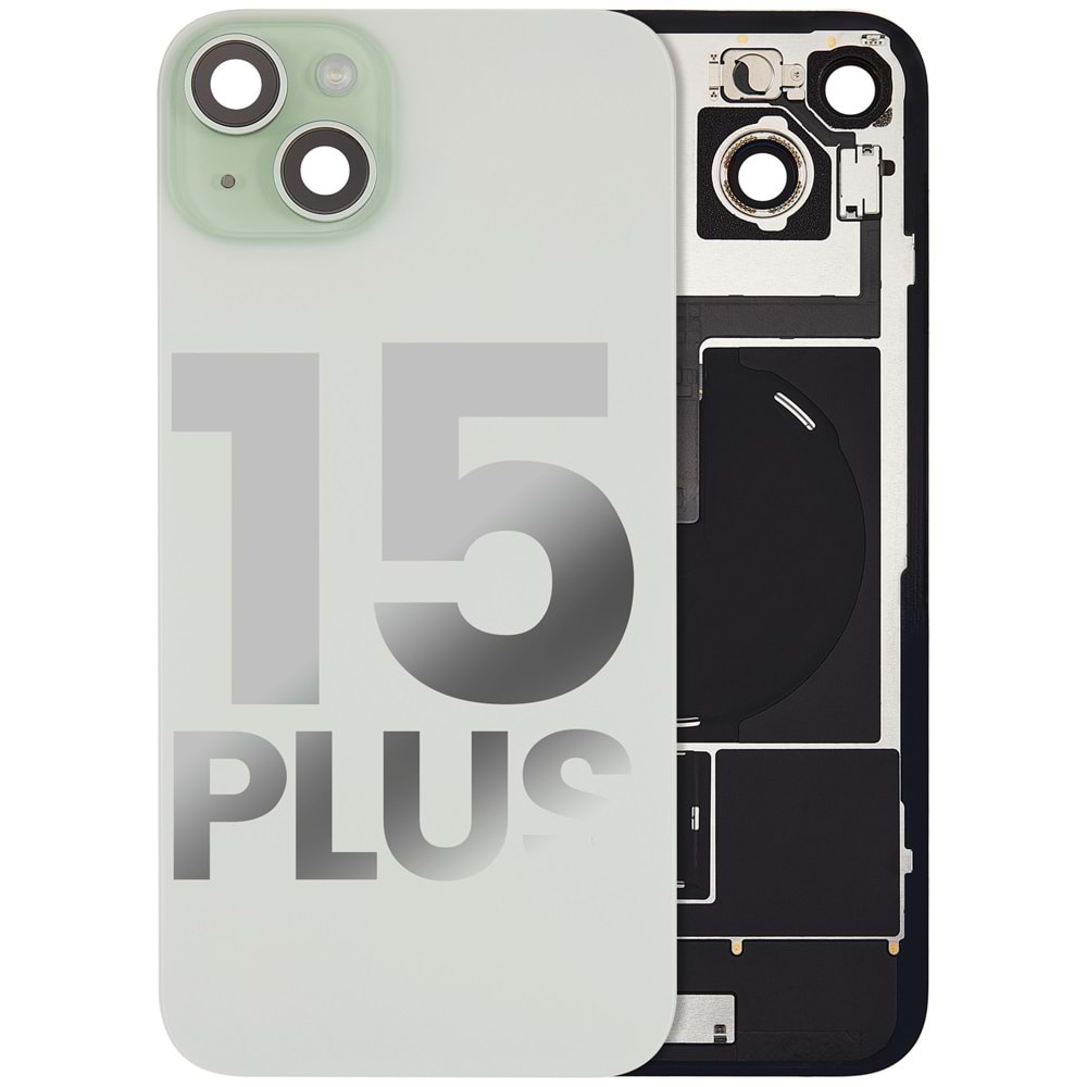 İPHONE 15 PLUS ARKA PİL KAPAĞI FULL YEŞİL
