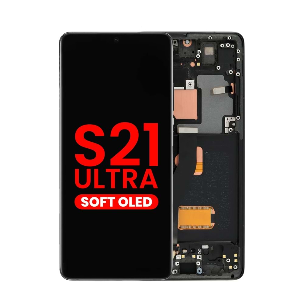 SAMSUNG S21 ULTRA LCD EKRAN ÇITALI SİYAH OLED