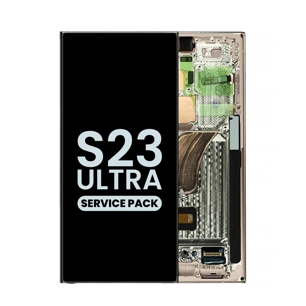 SAMSUNG S23 ULTRA - S918 LCD EKRAN ÇITALI BEYAZ (TR SERVİS)