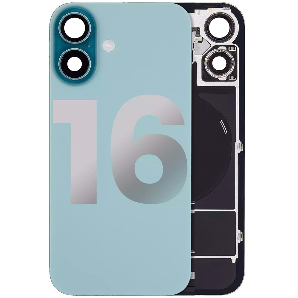 İPHONE 16 ARKA PİL KAPAK KAMERA CAMLI YEŞİL
