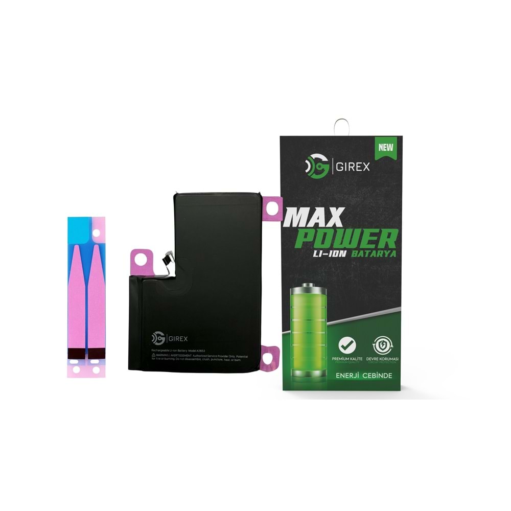 GİREX İPHONE 13 PRO MAX BATARYA GÜÇLENDİRİLMİŞ (4600 MAH]