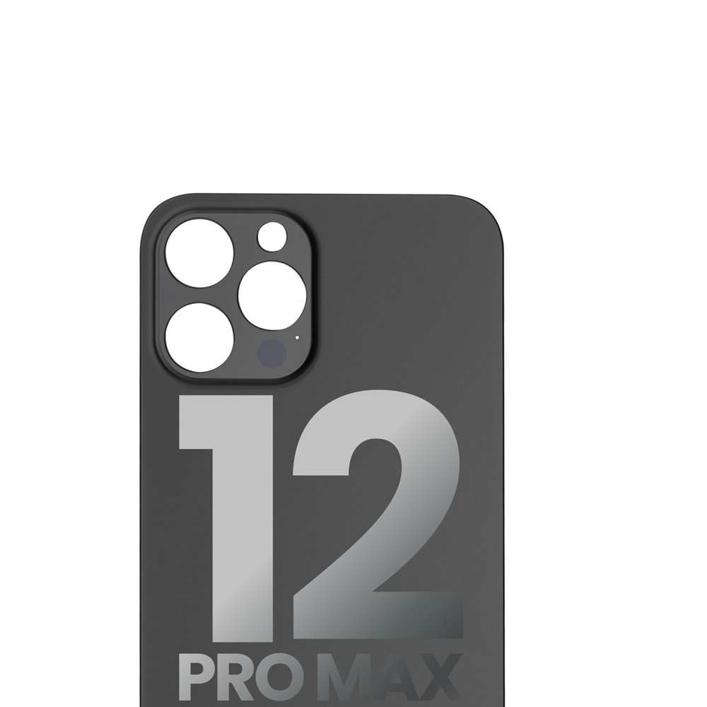 İPHONE 12 PRO MAX ARKA PİL KAPAĞI SİYAH
