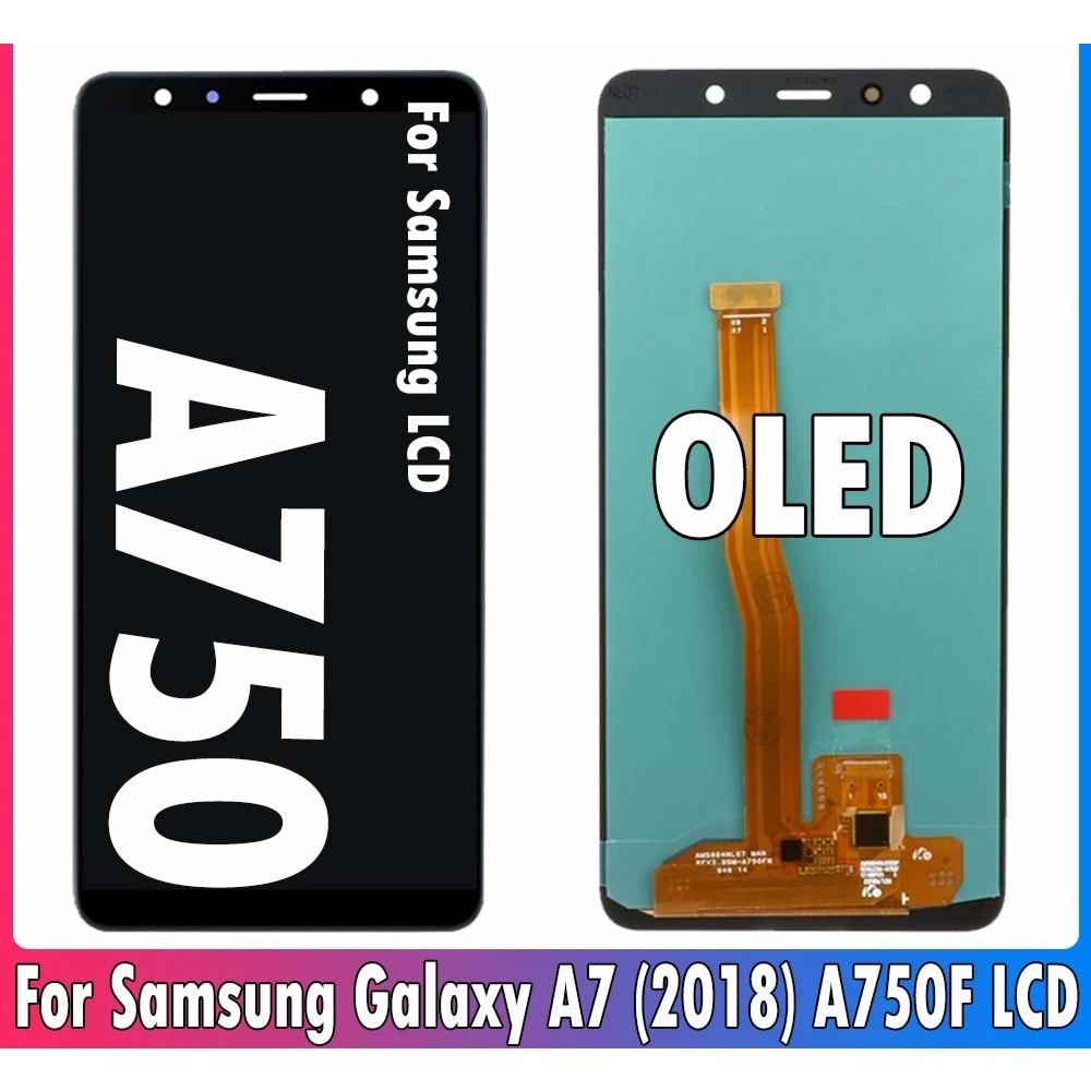 SAMSUNG A7 2018 A750 LCD EKRAN ÇITASIZ SMALL OLED