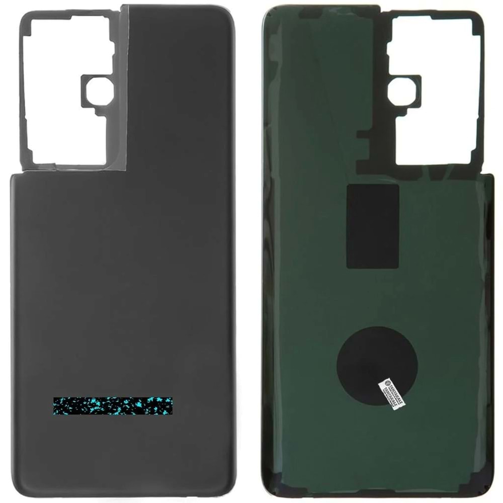 SAMSUNG S21 ULTRA ARKA PİL KAPAK SİYAH