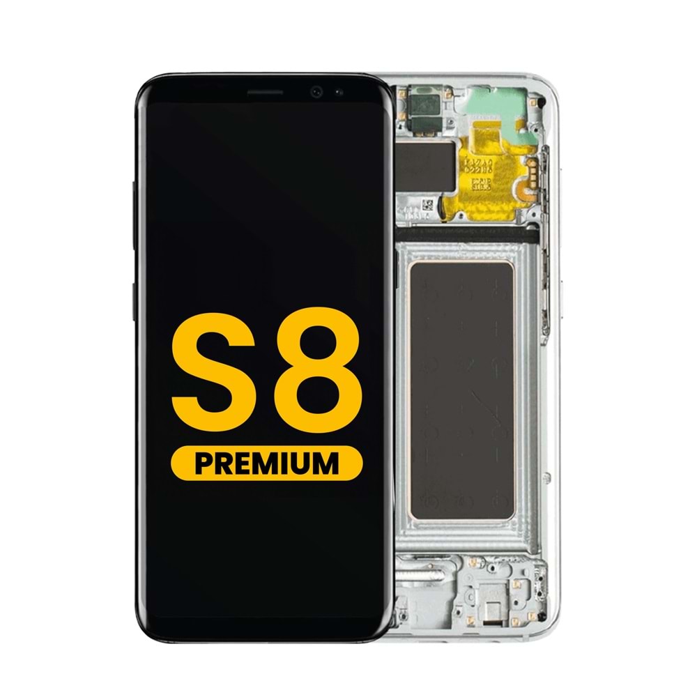 SAMSUNG S8 LCD EKRAN ÇITALI CAM DEĞİŞMİŞ SİLVER