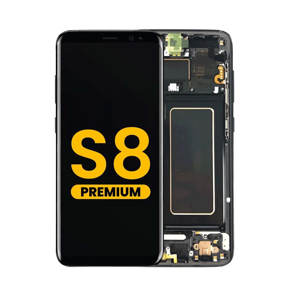 SAMSUNG S8 LCD EKRAN ÇITALI CAM DEĞİŞMİŞ SİYAH