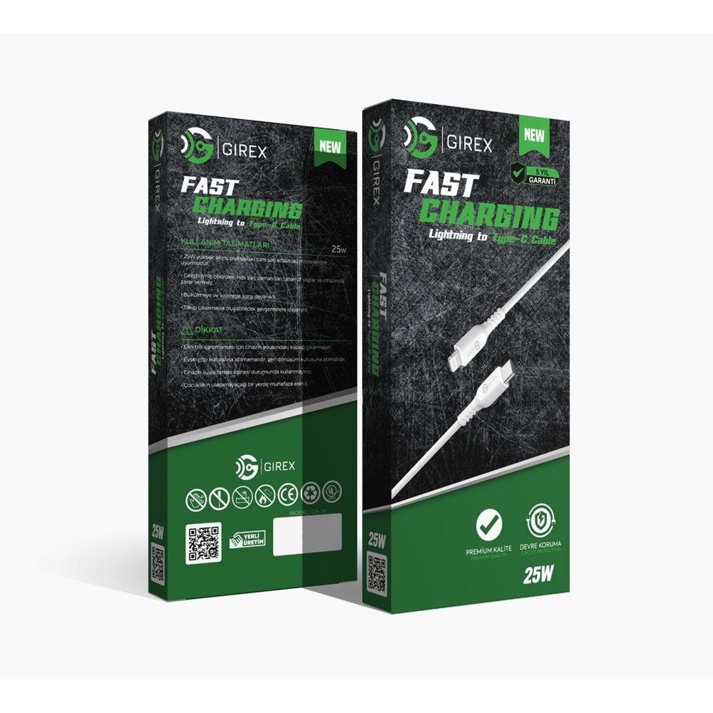 GİREX GR-10 TPY-C TO LİGHTNİNG KABLO 25W