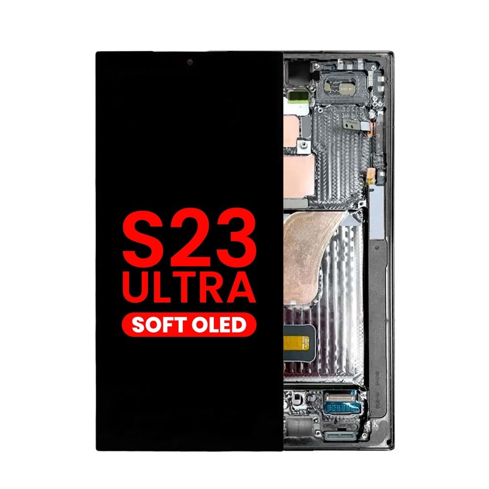 SAMSUNG S23 ULTRA LCD EKRAN ÇITALI OLED SİYAH