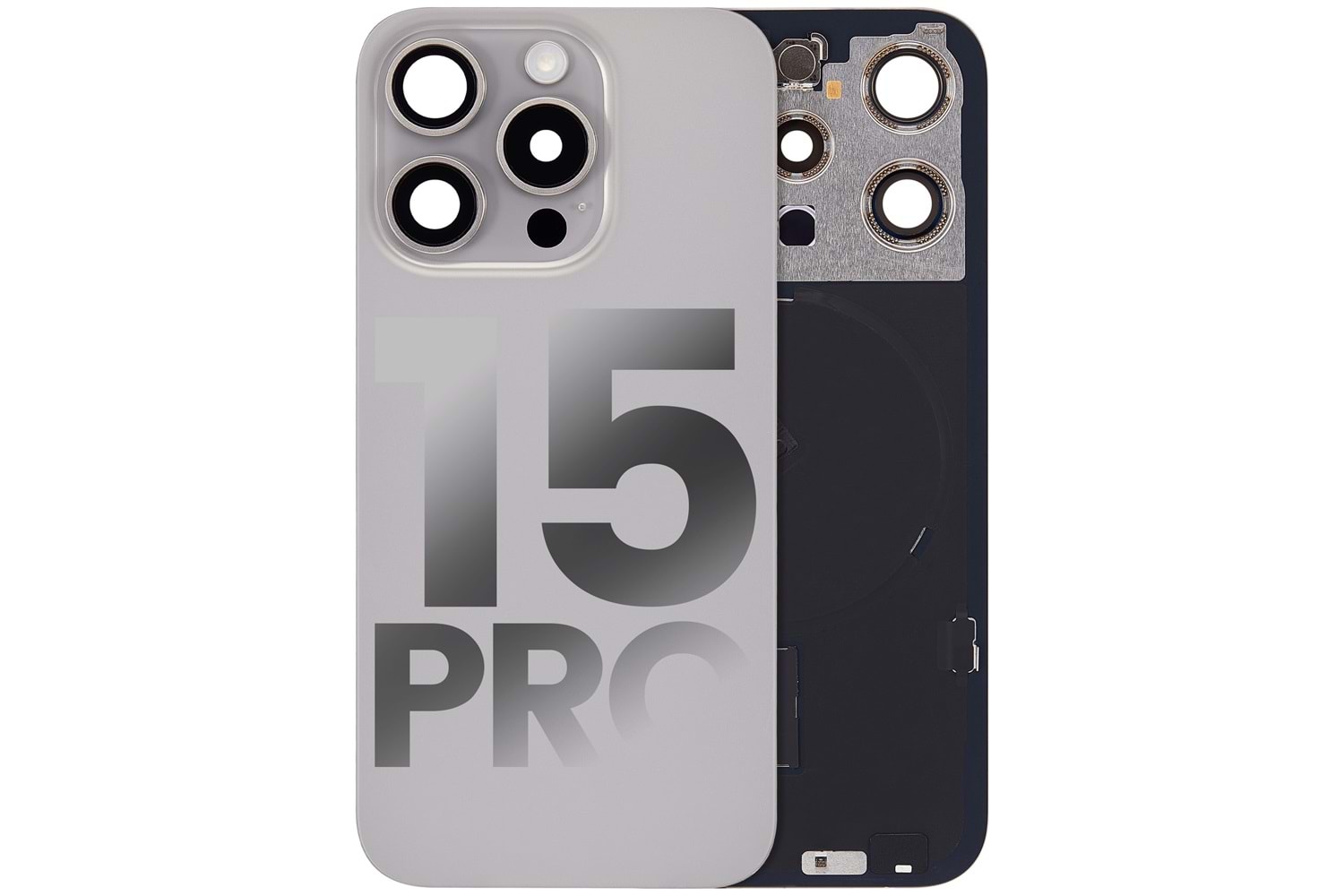 İPHONE 15 PRO ARKA PİL KAPAK KAMERA CAMLI NATÜREL