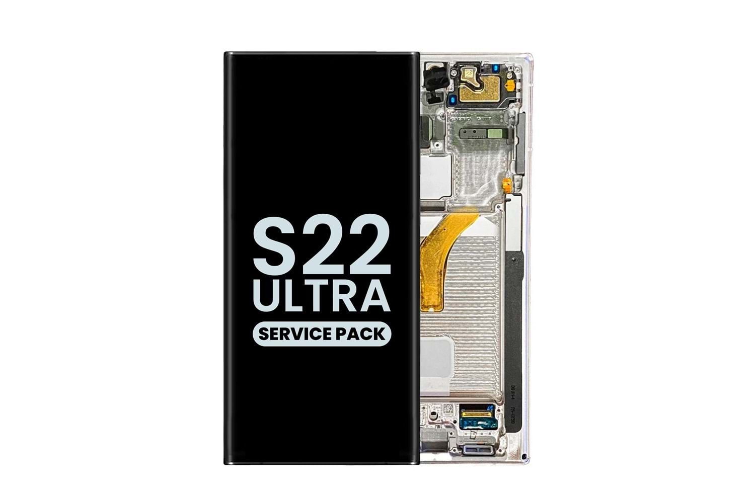 SAMSUNG S22 ULTRA - S908 LCD EKRAN ÇITALI BEYAZ (TR SERVİS)