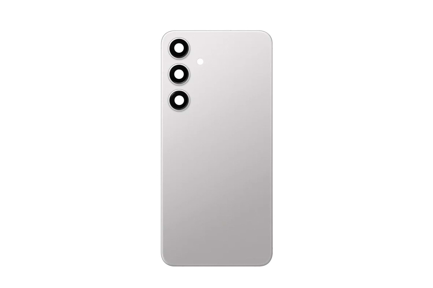 SAMSUNG S24 ARKA PİL KAPAK KEMERA CAMLI GRİ