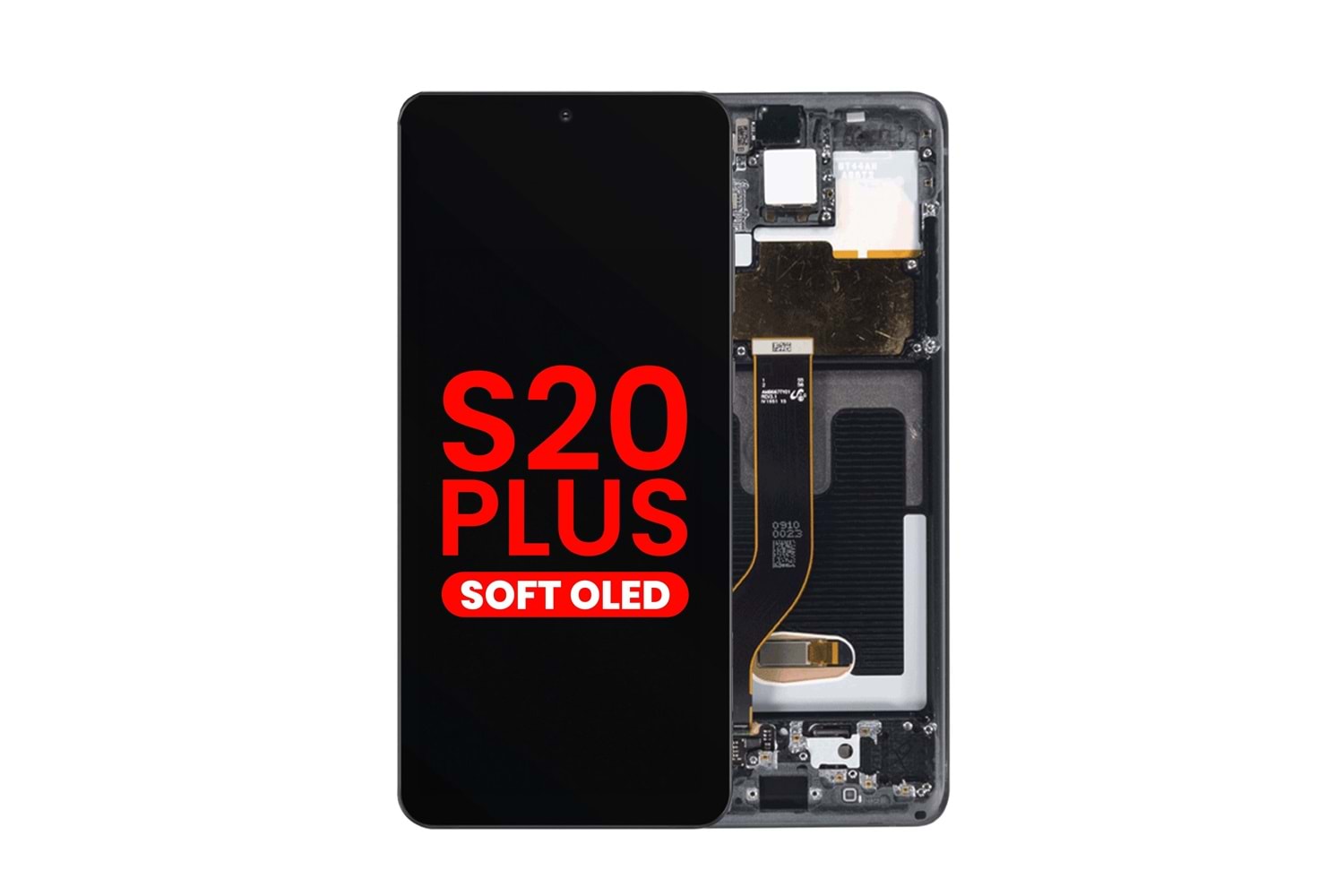 SAMSUNG S20 PLUS - G986 LCD EKRAN ÇITALI OLED SİYAH