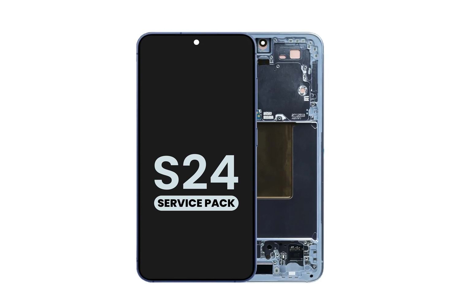 SAMSUNG S24 ORTA EKRAN ÇITASI SİLVER MAVİ