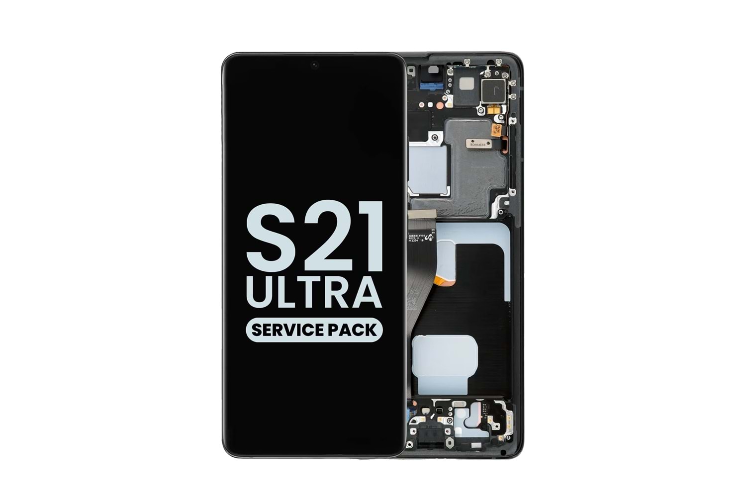SAMSUNG S21 ULTRA - G998 LCD EKRAN ÇITALI SİYAH (TR SERVİS) GH82-26035A