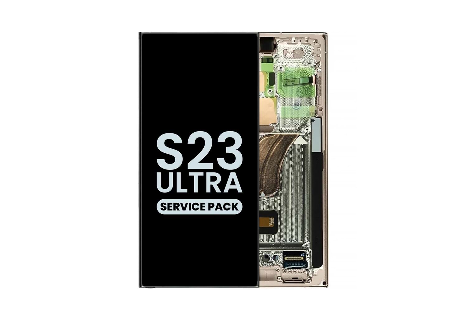 SAMSUNG S23 ULTRA - S918 LCD EKRAN ÇITALI BEYAZ (TR SERVİS) GH82-30465B