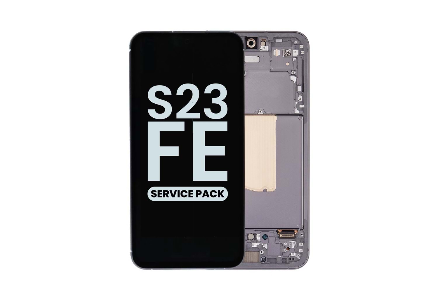 SAMSUNG S23FE - S711 LCD EKRAN ÇITALI SİYAH (TR SERVİS)