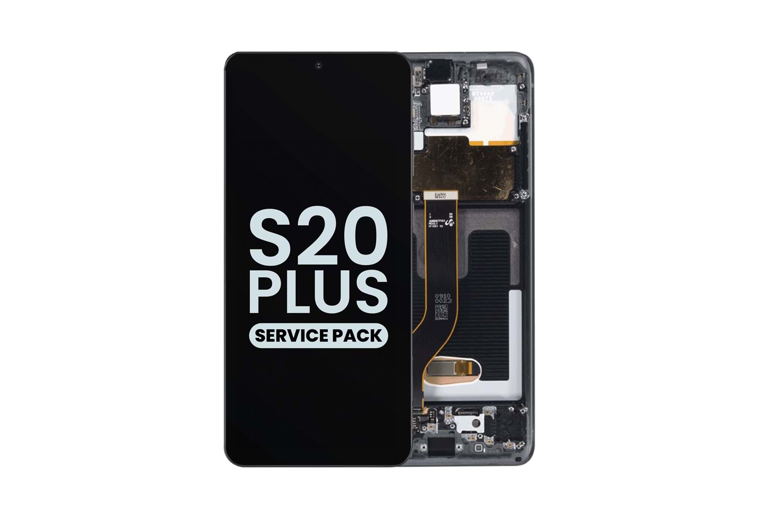 SAMSUNG S20 PLUS - G986 LCD EKRAN ÇITALI SİYAH (TR SERVİS) GH82-31445A