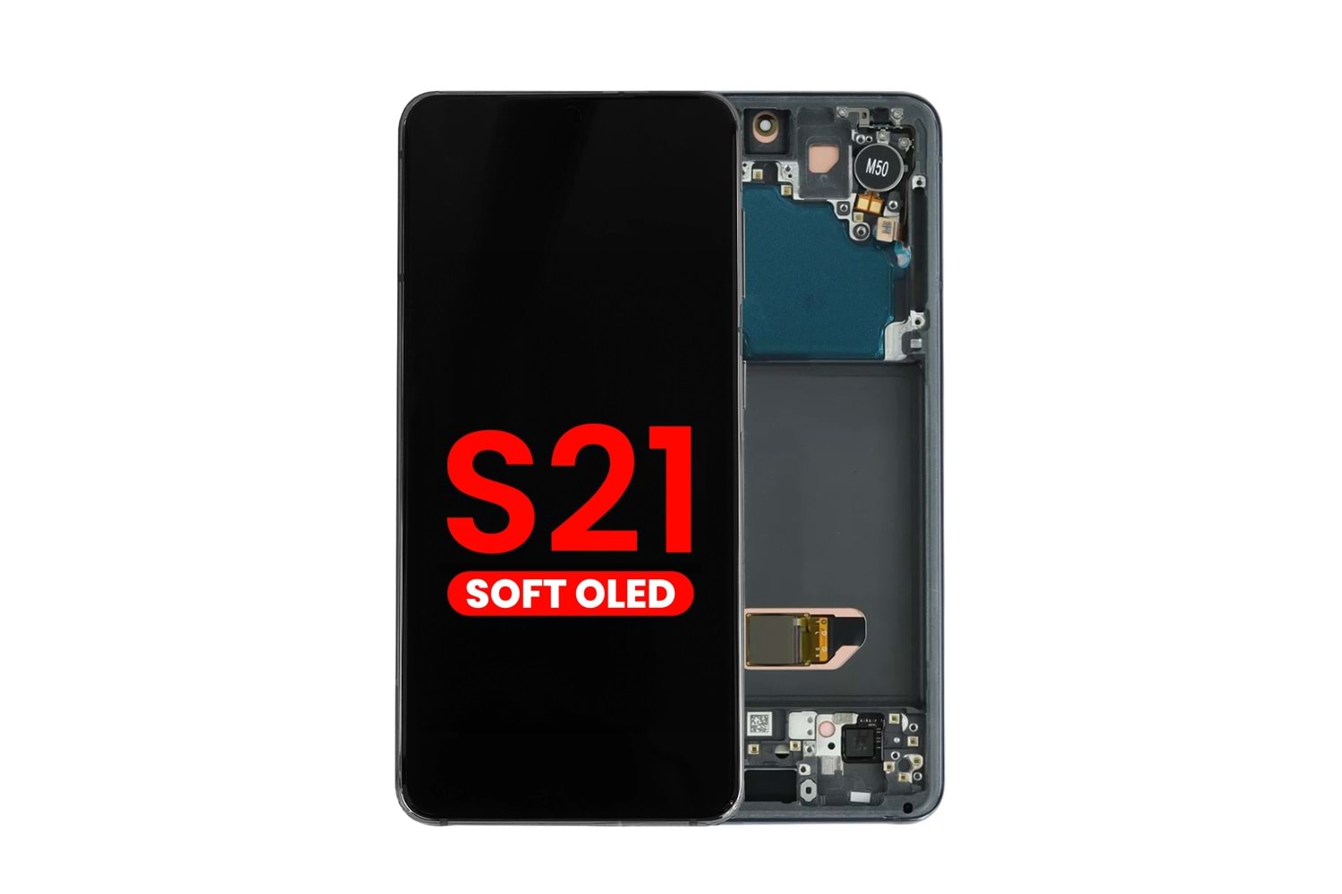 SAMSUNG S21 LCD EKRAN ÇITALI SİYAH OLED