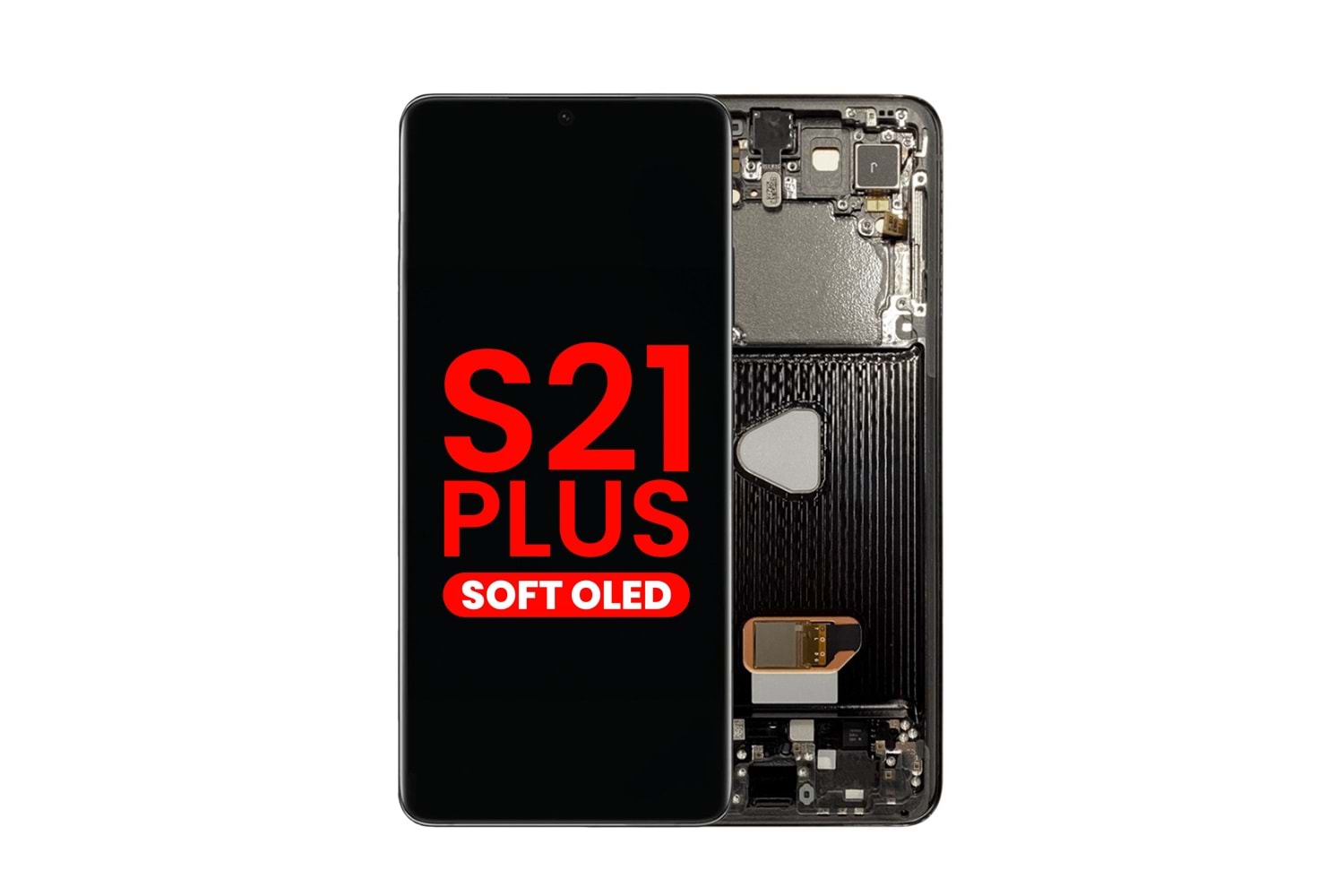 SAMSUNG S21 PLUS LCD EKRAN ÇITALI SİYAH OLED