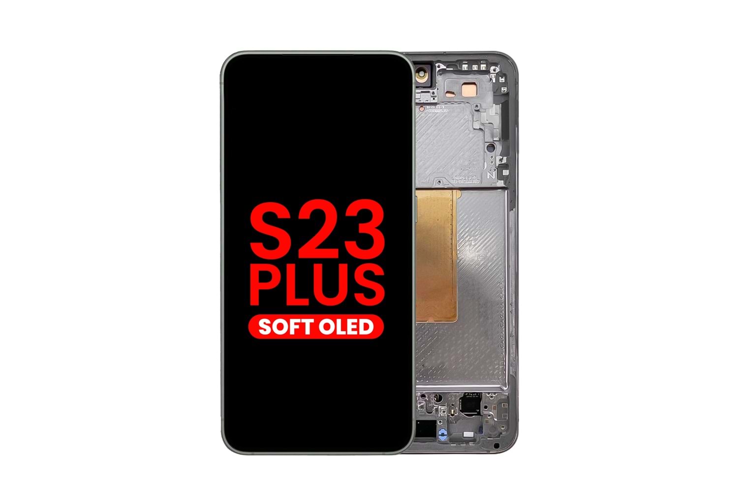 SAMSUNG S23 PLUS LCD EKRAN ÇITALI SİYAH OLED