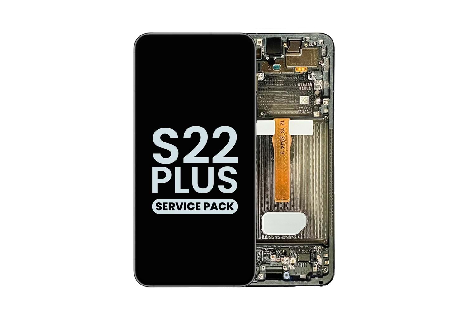 SAMSUNG S22 PLUS LCD EKRAN ÇITALI SİYAH (TR SERVİS)