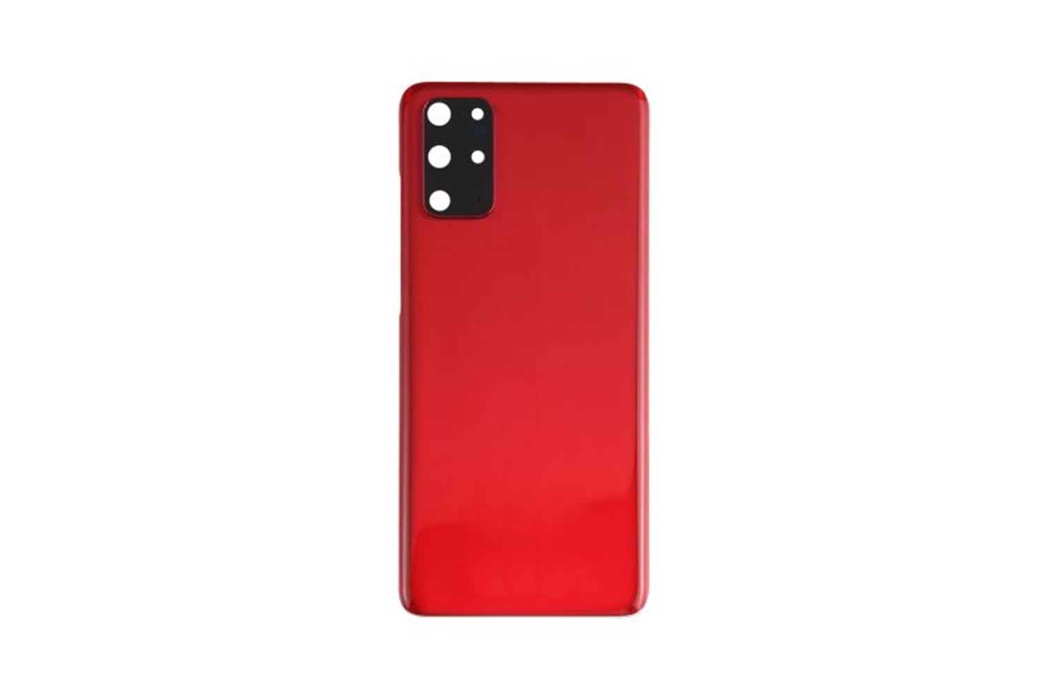SAMSUNG S20 PLUS ARKA PİL KAPAK KEMERA CAMLI KIRMIZI