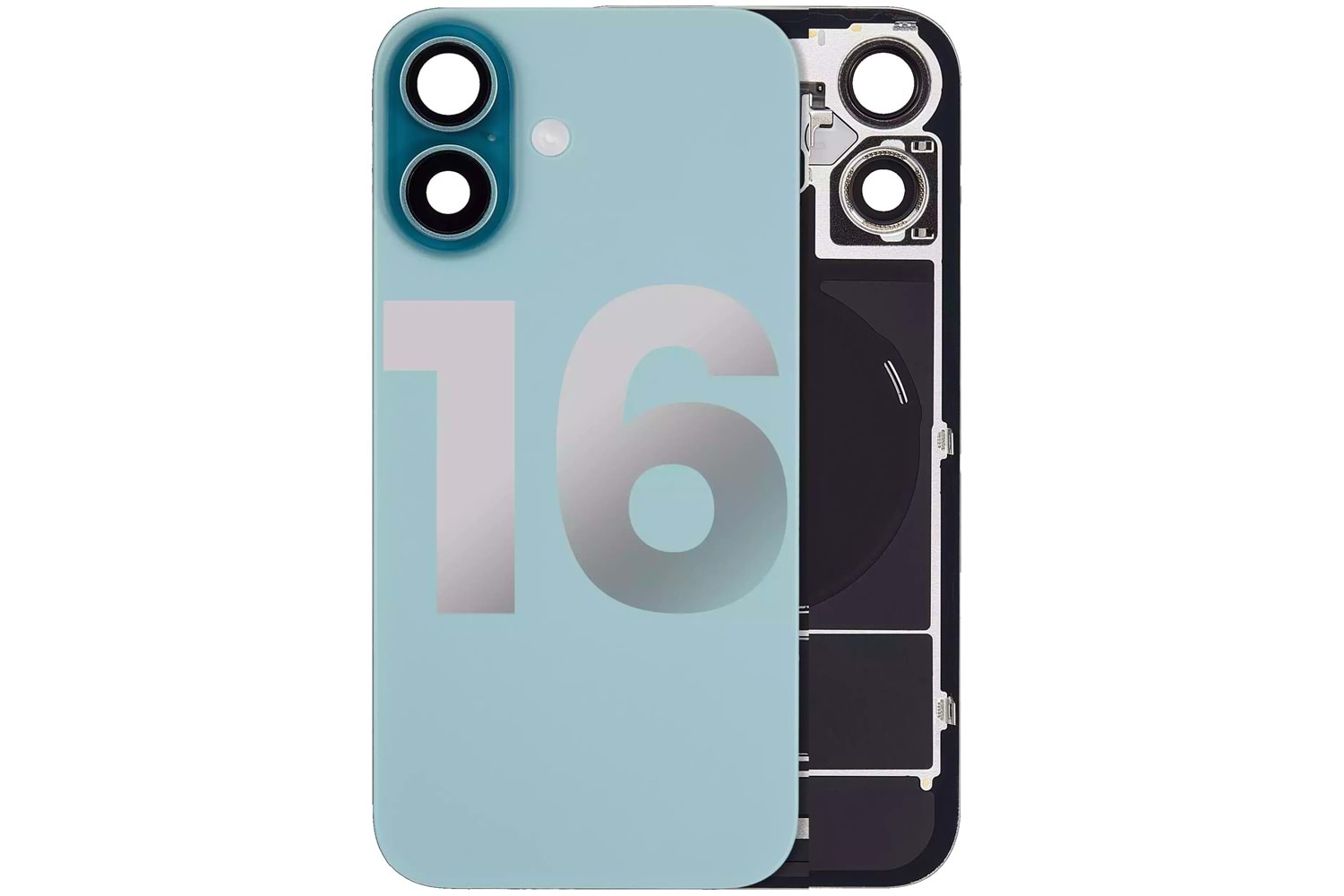 İPHONE 16 ARKA PİL KAPAK KAMERA CAMLI YEŞİL