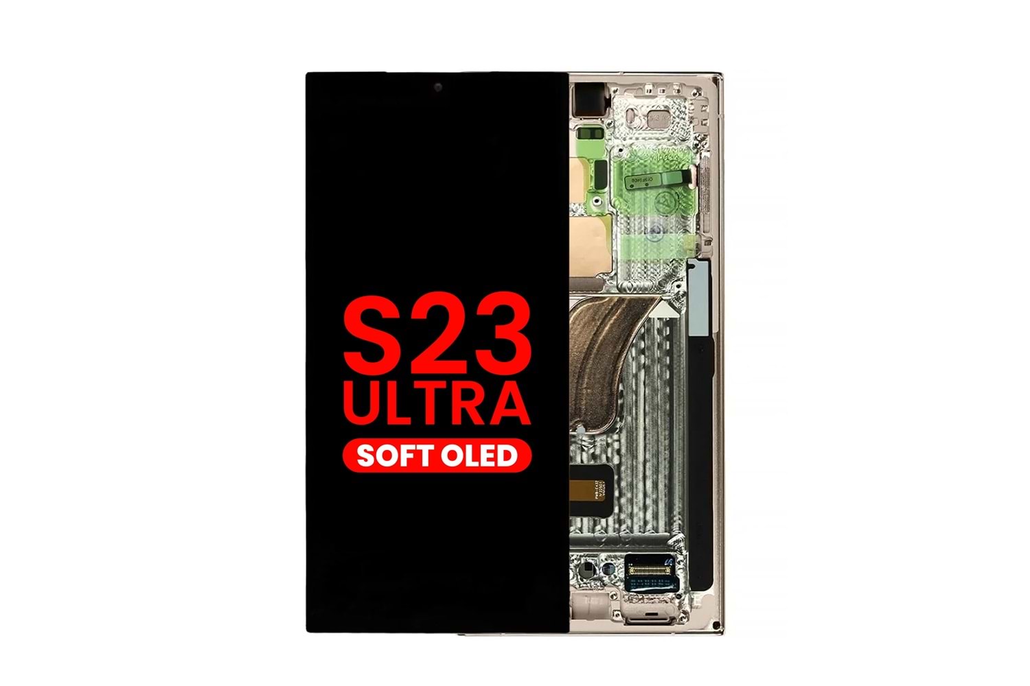 SAMSUNG S23 ULTRA LCD EKRAN ÇITALI OLED SİLVER
