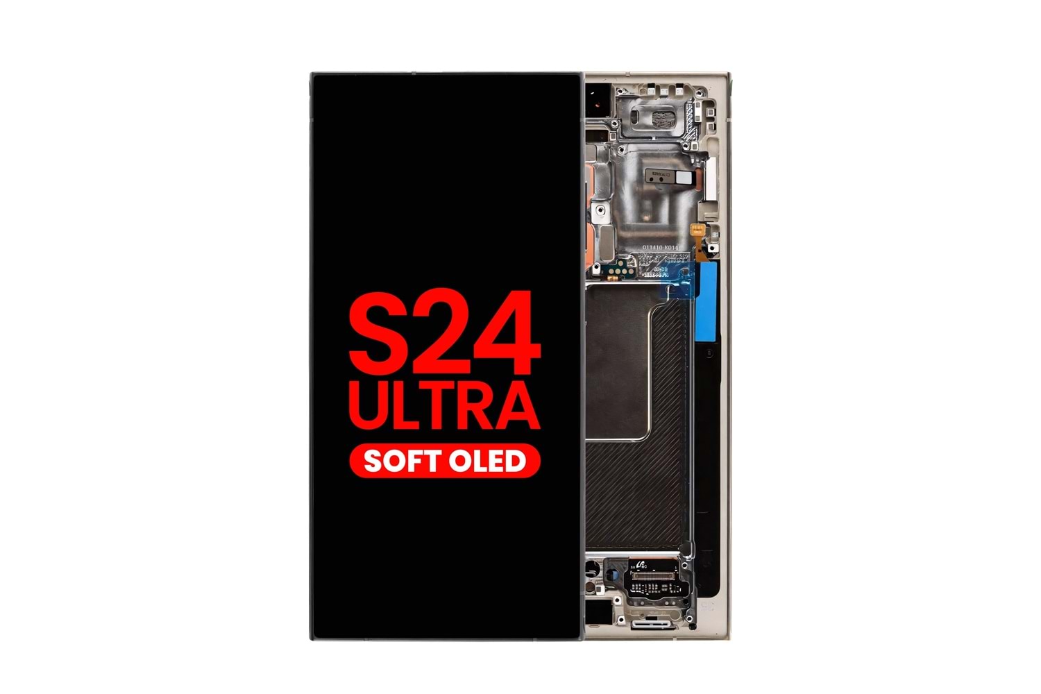 SAMSUNG S24 ULTRA LCD EKRAN ÇITALI GRİ NATUREL OLED