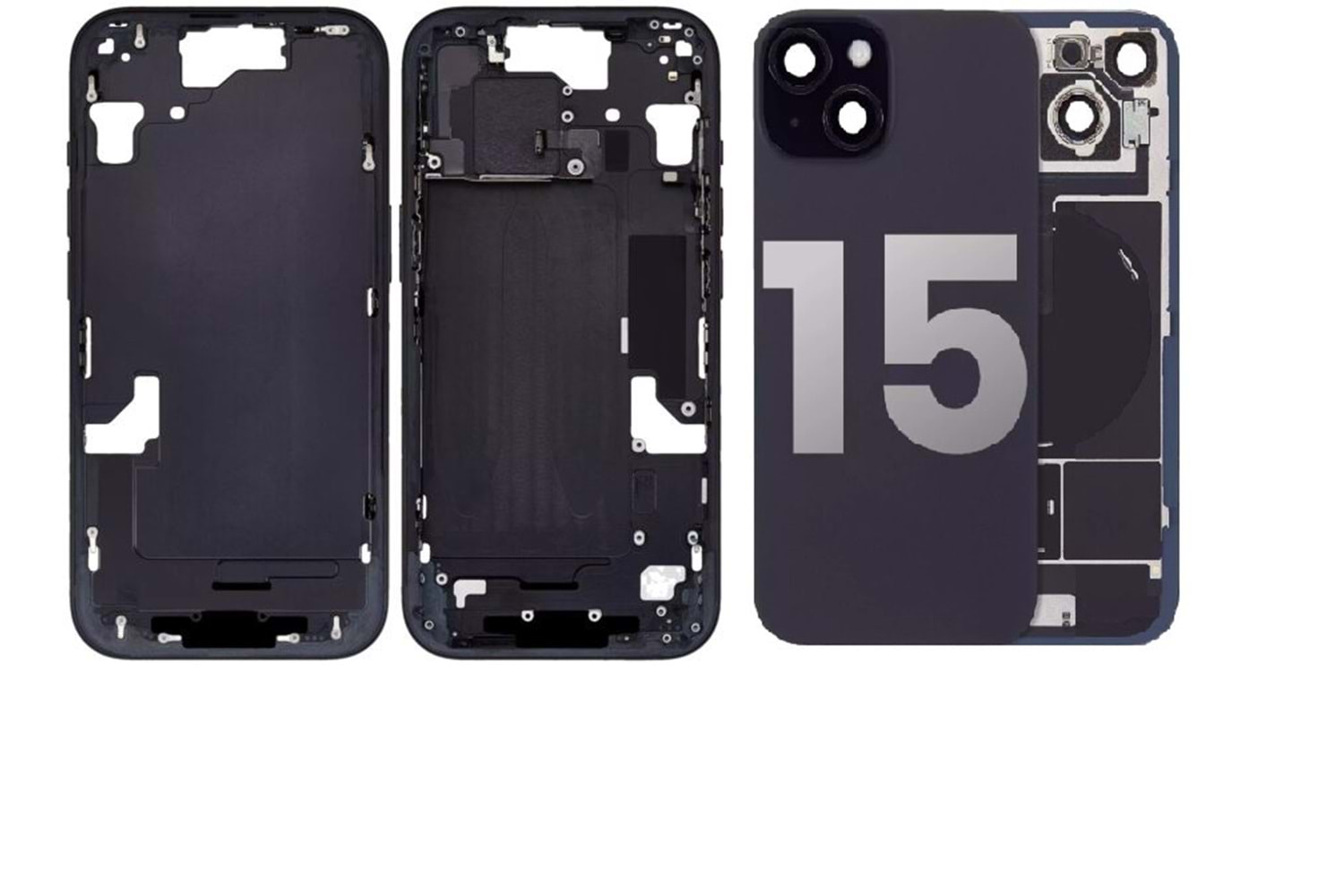 İPHONE 15 BOŞ KASA SİYAH