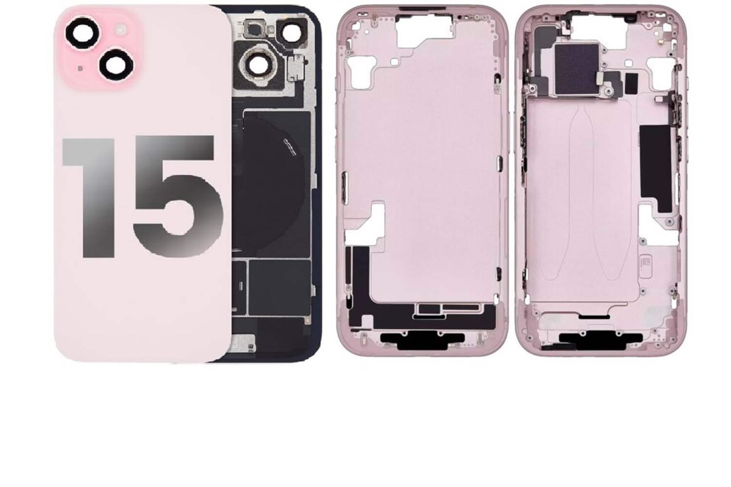 İPHONE 15 BOŞ KASA PEMBE