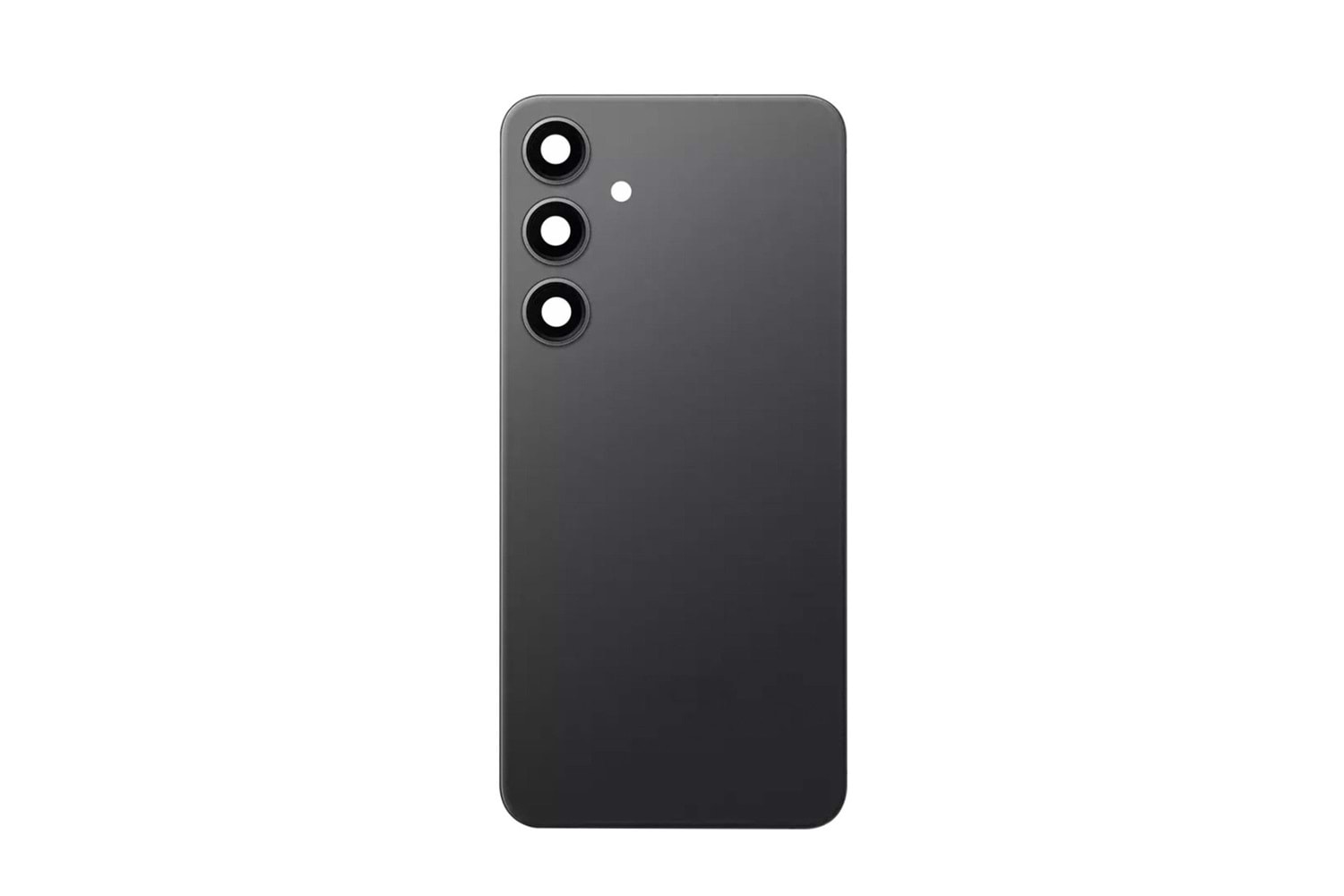 SAMSUNG S24 ARKA PİL KAPAK KEMERA CAMLI SİYAH