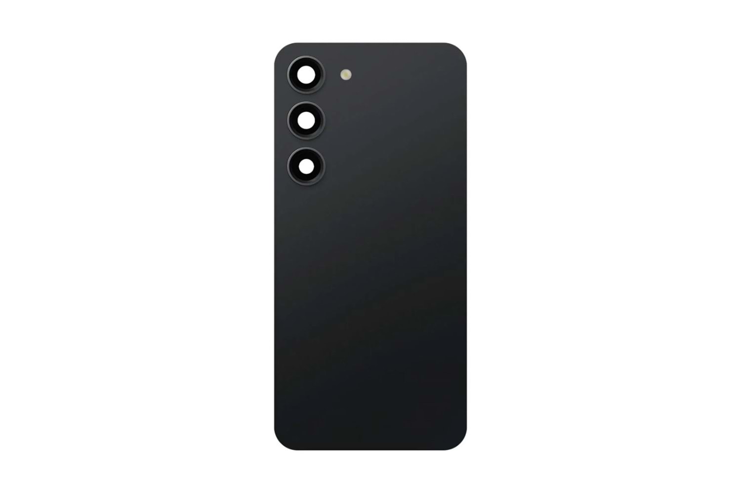 SAMSUNG S23 ARKA PİL KAPAK KEMERA CAMLI SİYAH