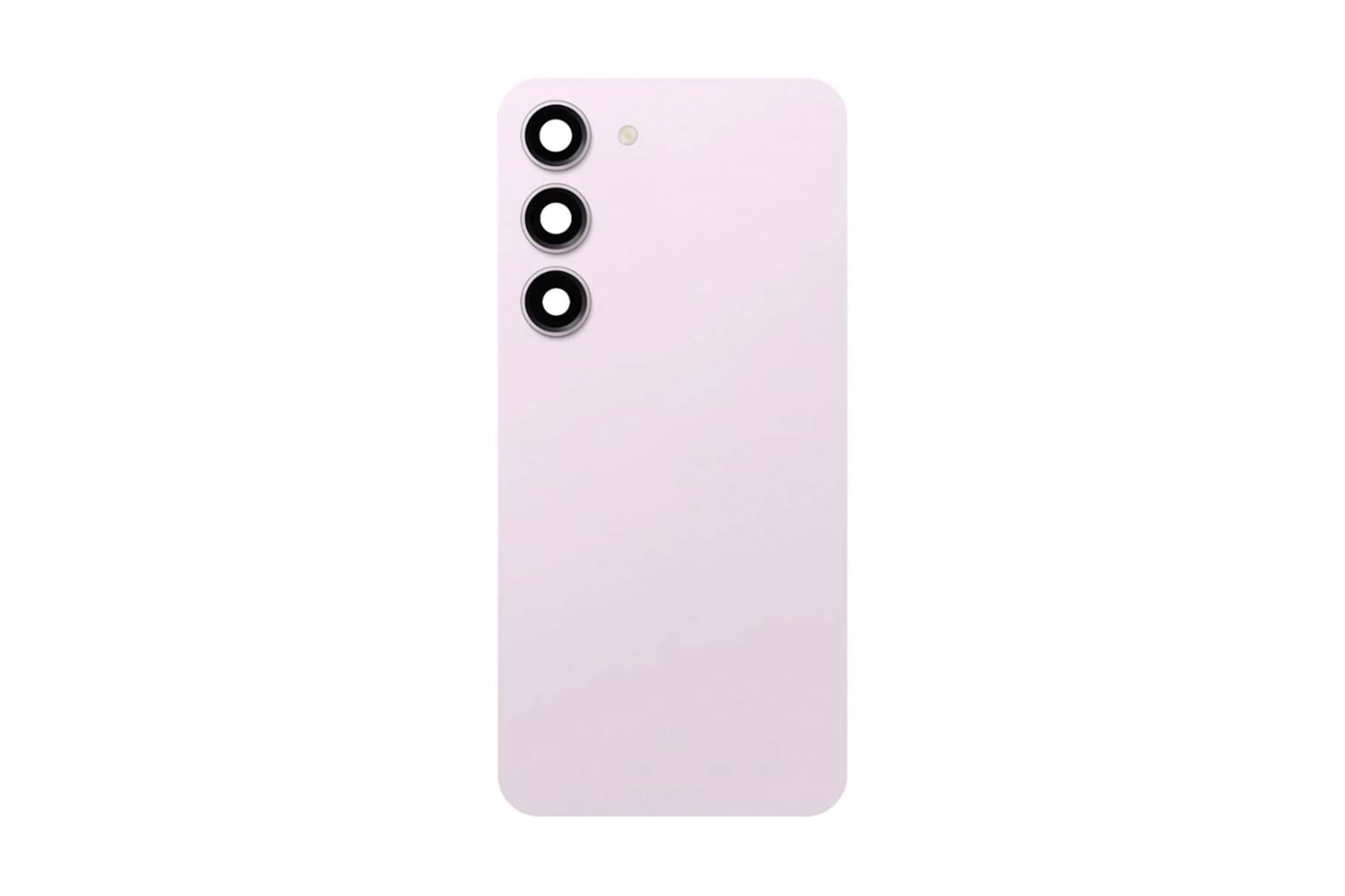 SAMSUNG S23 ARKA PİL KAPAK KEMERA CAMLI PEMBE