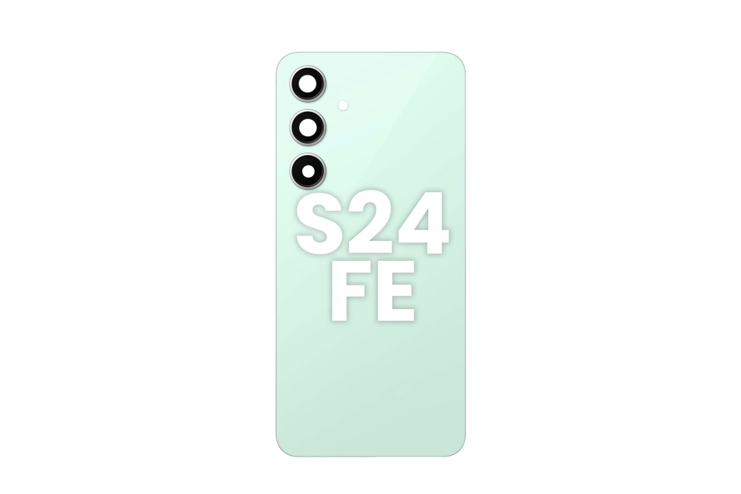 SAMSUNG S24FE ARKA PİL KAPAK KEMERA CAMLI YEŞİL