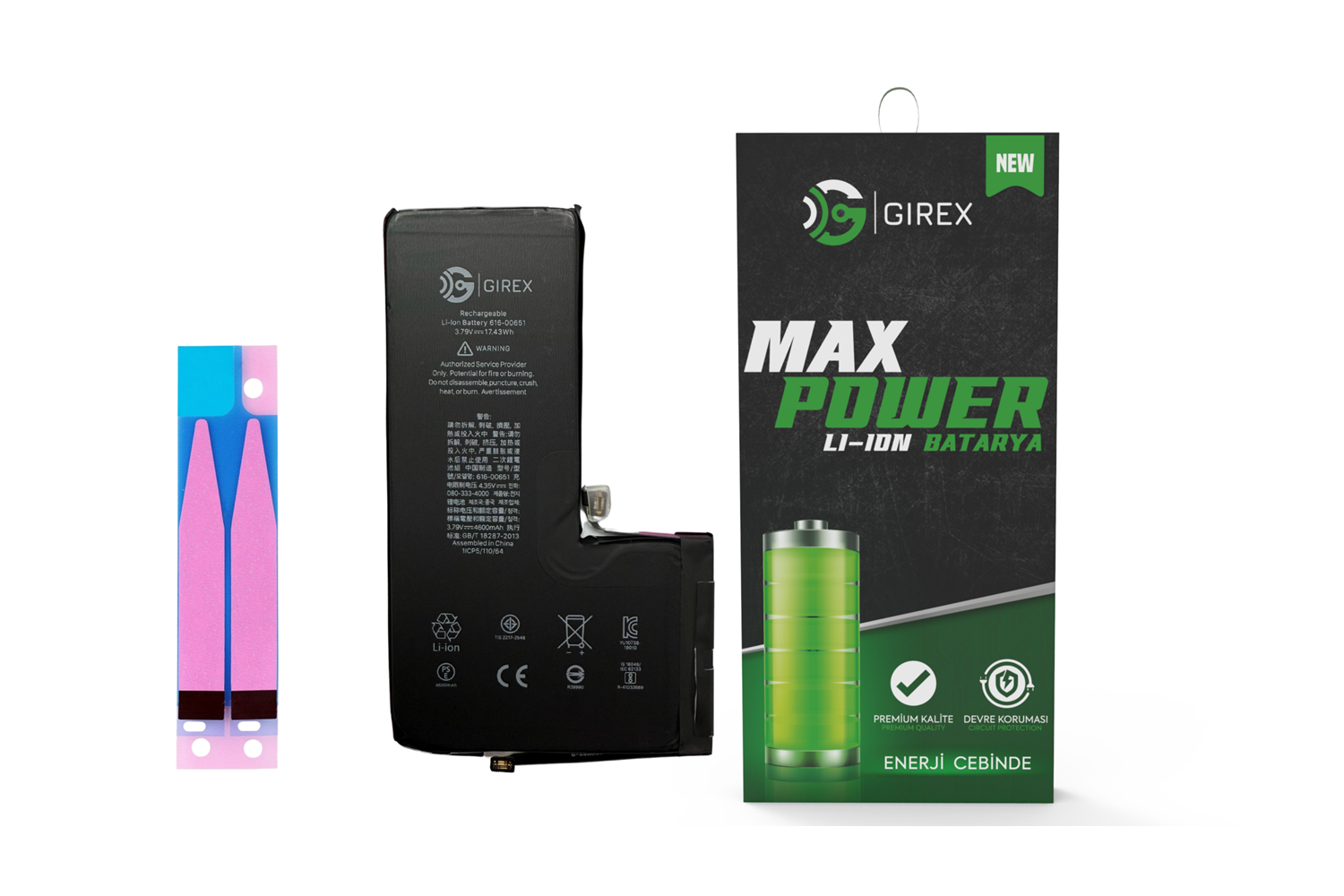 GİREX İPHONE 11 PRO MAX BATARYA GÜÇLENDİRİLMİŞ