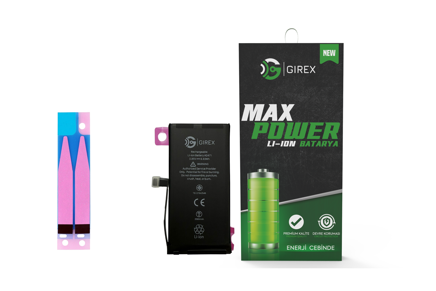 GİREX İPHONE 12 MİNİ BATARYA GÜÇLENDİRİLMİŞ