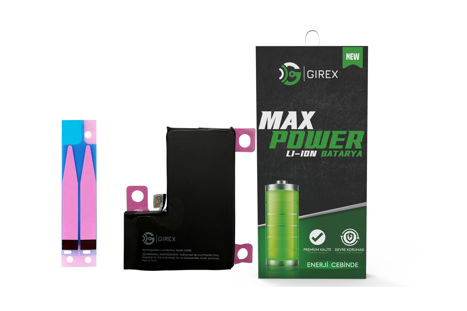 GİREX İPHONE 13 PRO BATARYA GÜÇLENDİRİLMİŞ