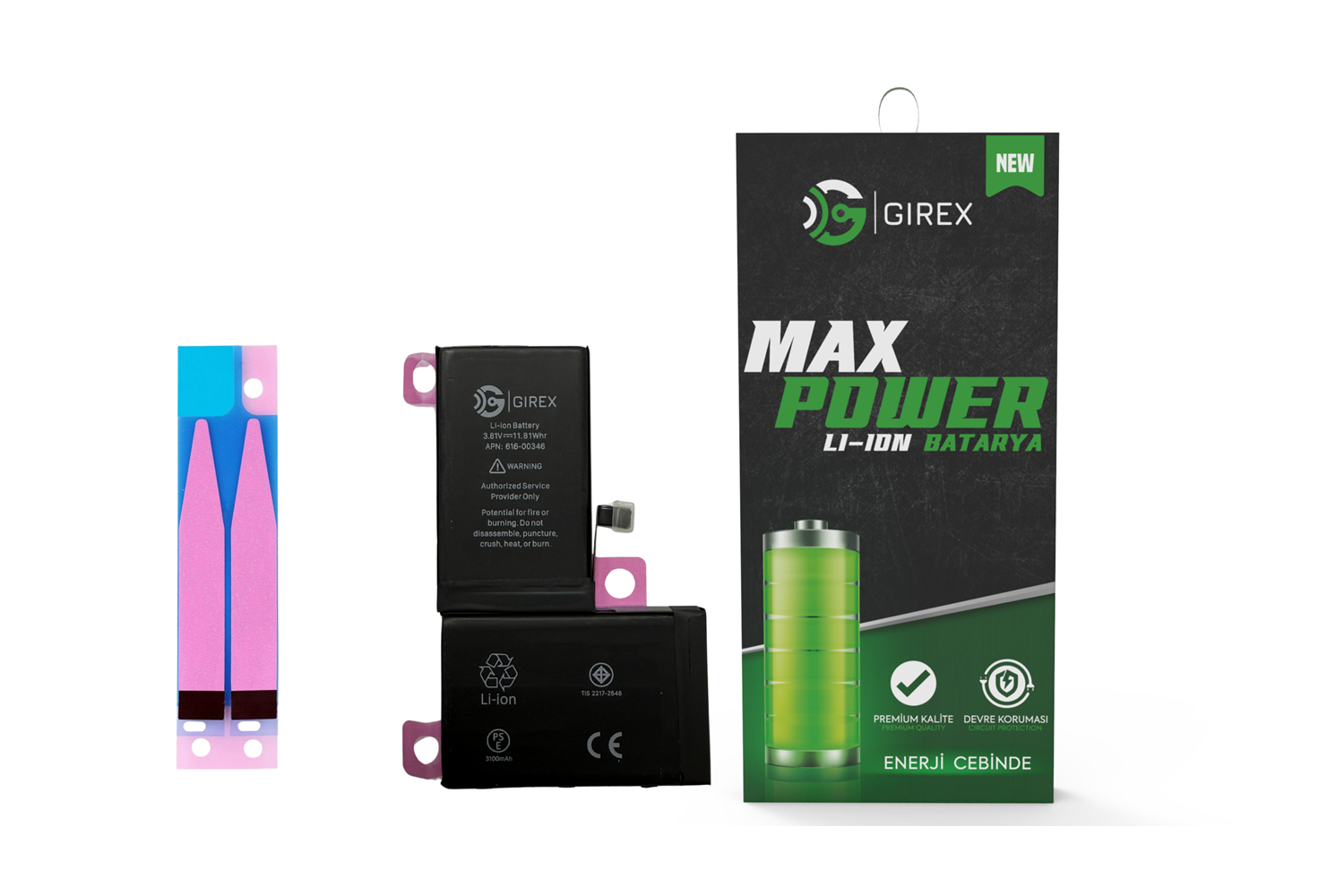 GİREX İPHONE X BATARYA GÜÇLENDİRİLMİŞ