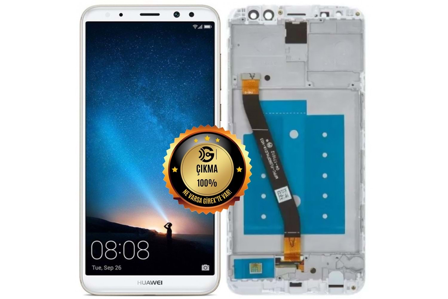 HUAWEİ MATE 10 LİTE LCD EKRAN ÇITALI ÇIKMA BEYAZ