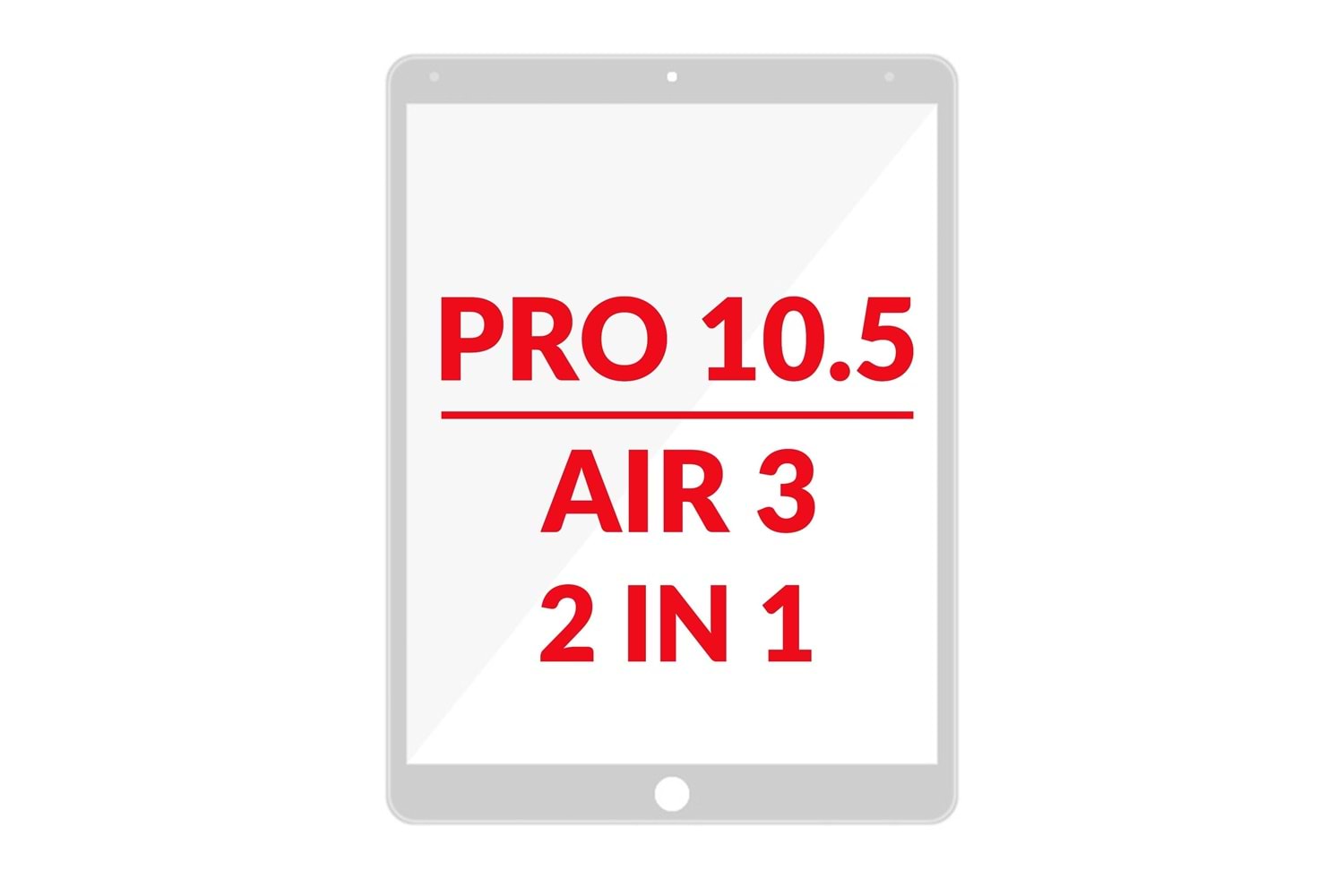 İPAD PRO 10.5 / AİR 3 DOKUNMATİK CAM BEYAZ