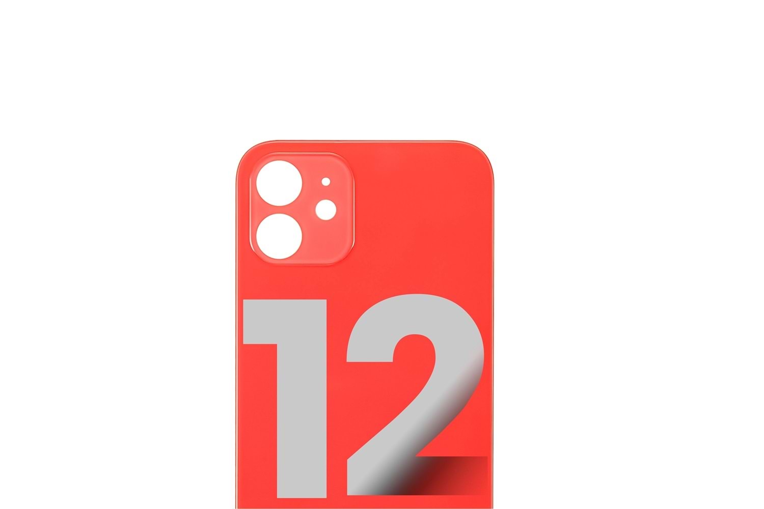 İPHONE 12 ARKA PİL KAPAK KIRMIZI