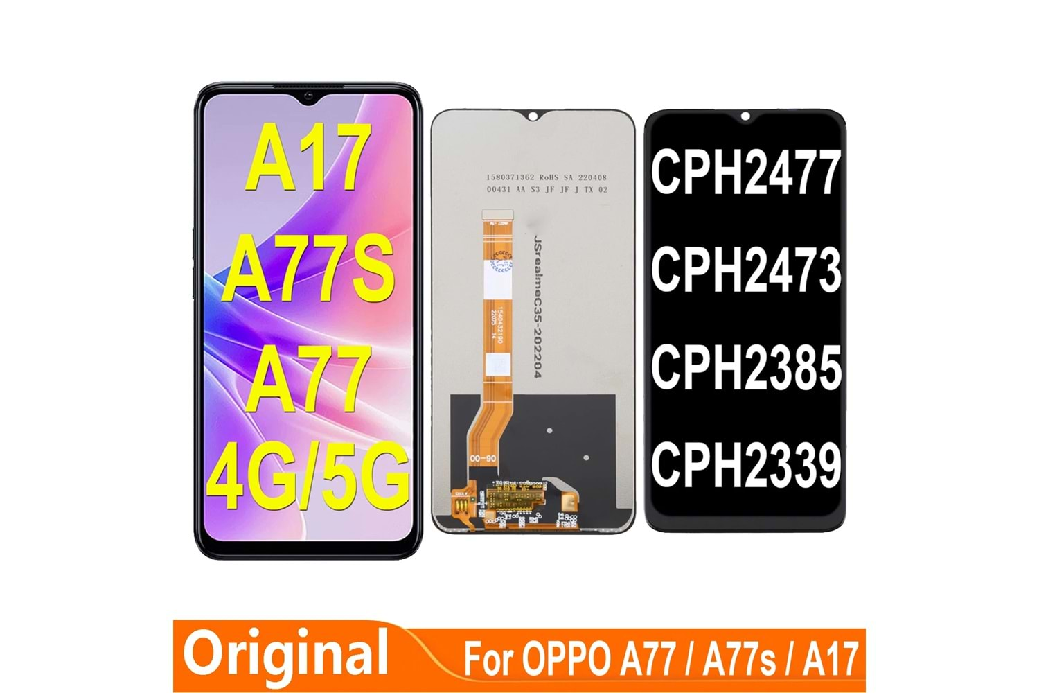 OPPO A77S LCD EKRAN ÇITASIZ