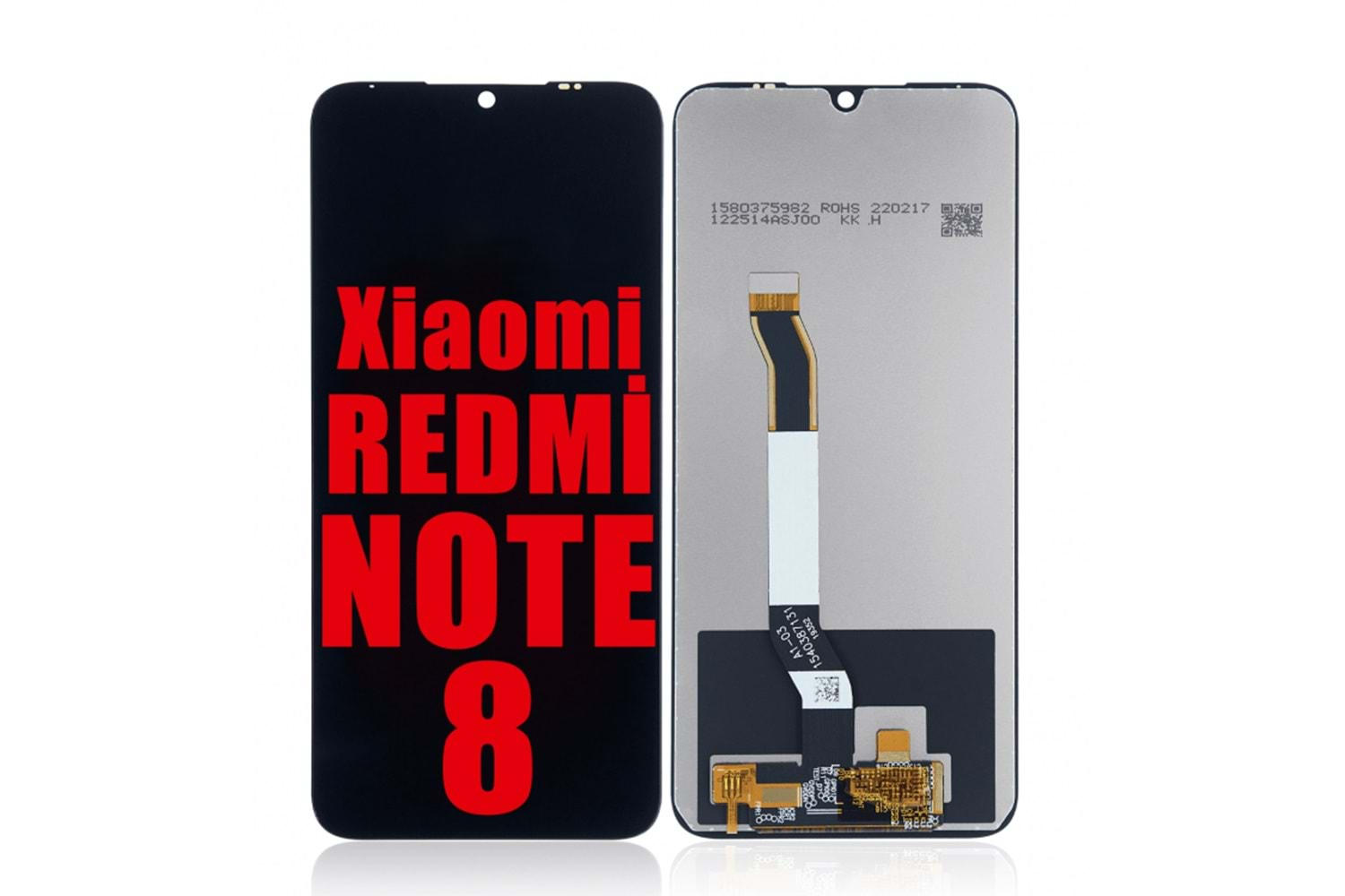 REDMİ NOTE 8 LCD EKRAN ÇITASIZ SİYAH