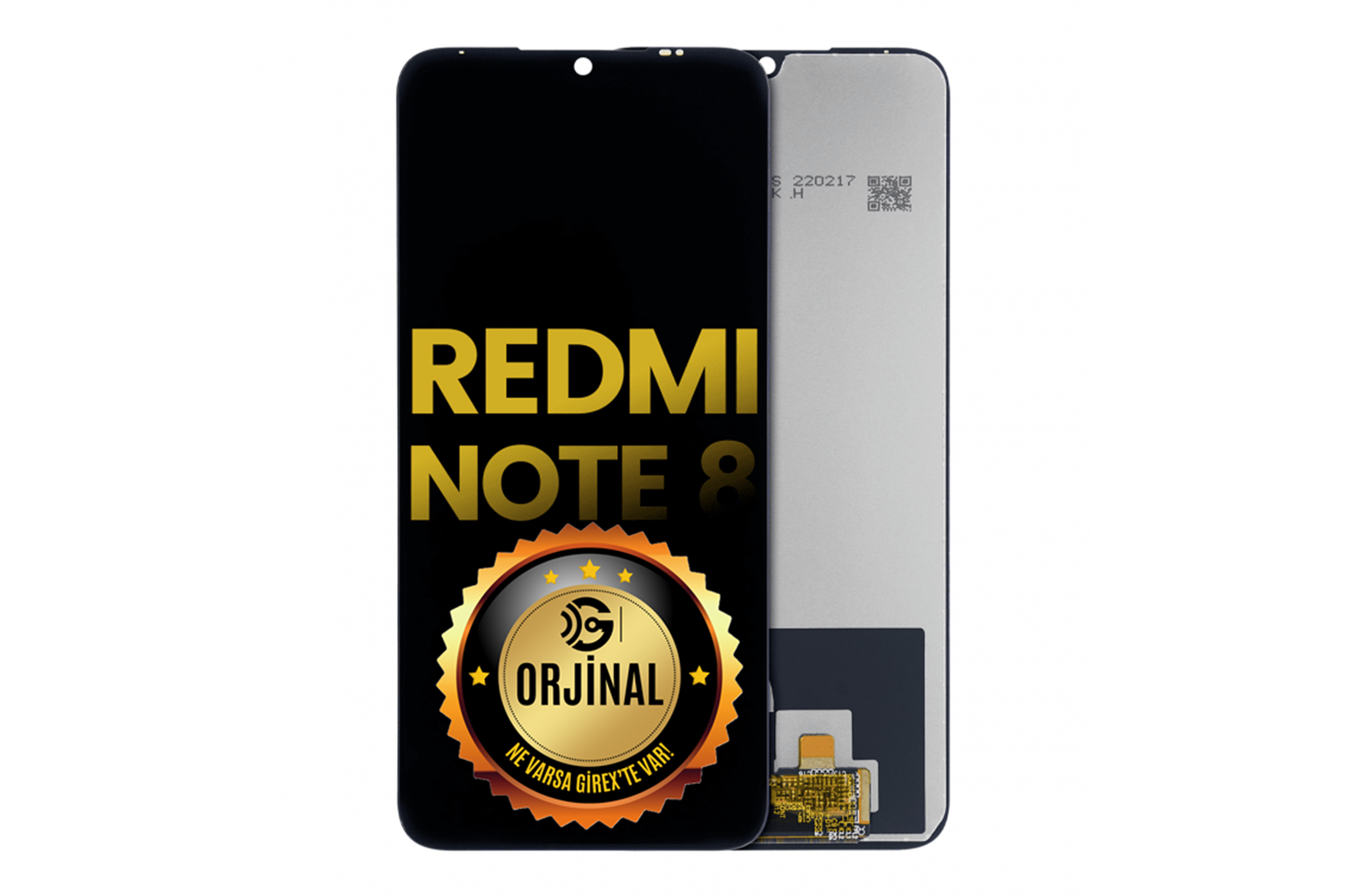 REDMİ NOTE 8 LCD EKRAN ÇITASIZ SERVİS SİYAH